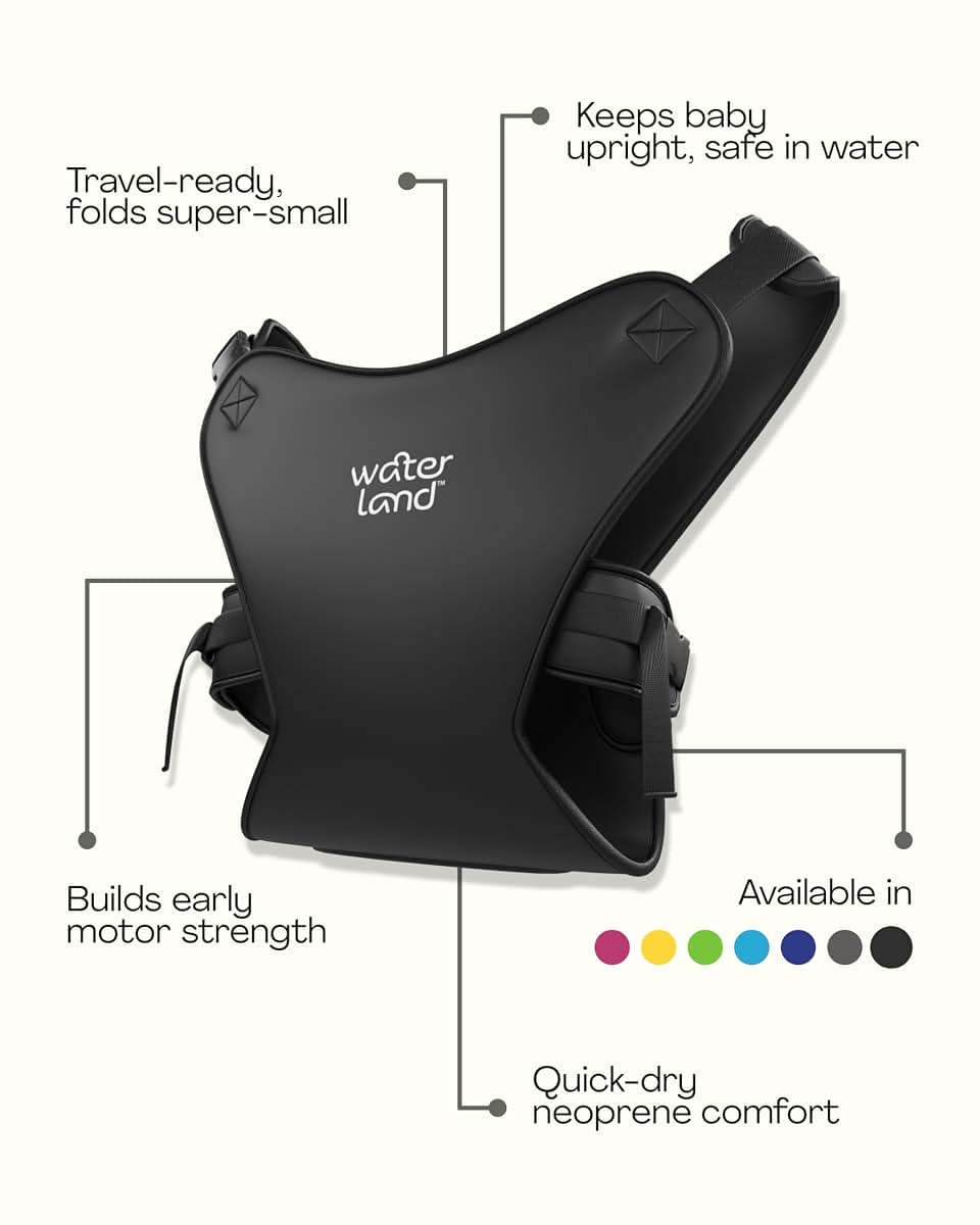 WaterLand Baby Carrier - Adjustable Waterproof Infant Chest Holder in IBlue