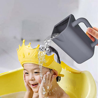 Veltros Ergonomic Infant Shampoo Rinse Cup with Soft Silicone Design & Water Control Infant Bath Cup (photo 4)