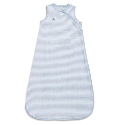 Delta Children babyGap TrueSleep Sleep Sack, 100% Organic Cotton, Large 6-12 Months, Blue Stripe