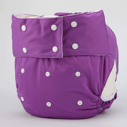 Adult Cloth Diaper Cover Reusable Washable Adjustable for Incontinence Purple