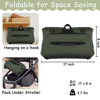 SCTEL Infant Car Seat Travel Bag, Padded with Wheels, 16.73x25.79x21.06 Inch