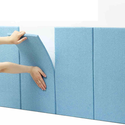 Aeveot Anti-Collision Wall Padding, 30cm x 60cm Self-Adhesive Blue Wall Cushion