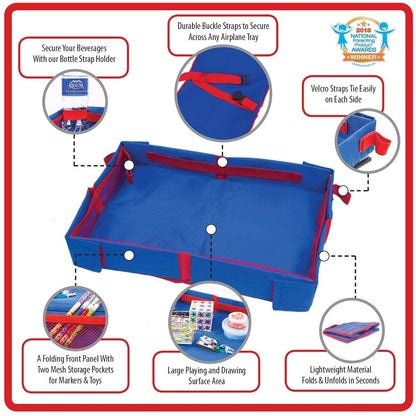 Mommy Brain Creatives Foldable Airplane Tray for Kids