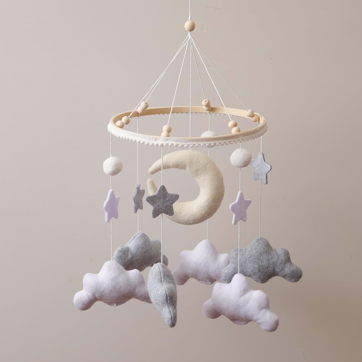 Nordic Boho Baby Crib Bell - Marine Life Felt Mobile Decor