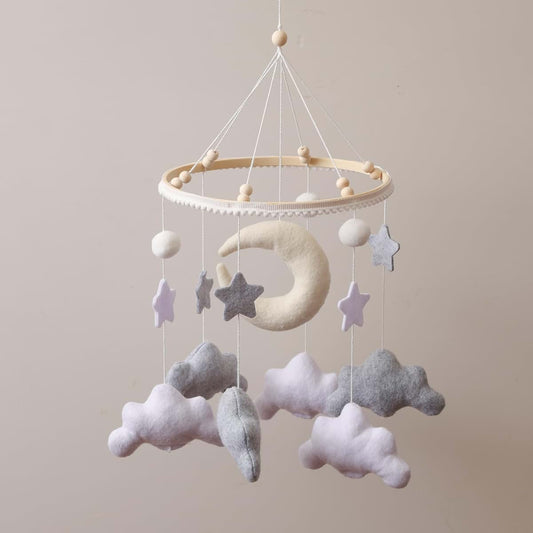 Nordic Boho Baby Crib Bell - Marine Life Felt Mobile Decor