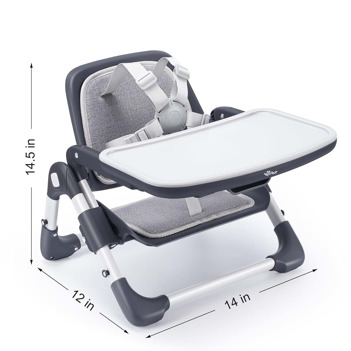 Bear Booster Seat For Kitchen Chairs With Removable Tray (photo 3)