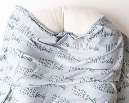 MFCHICIFY Personalized Baby Swaddle Blanket With Name Hat And Bow Set (photo 4)