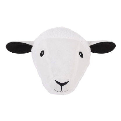 Nojo Plush Fleece Sheep Head Wall Decor for Nursery or Child's Room