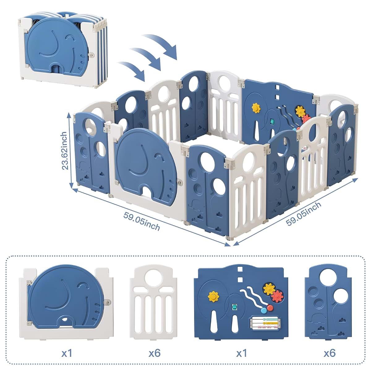 LulliSpace Baby Playpen Activity Centre for Kids and Toddlers