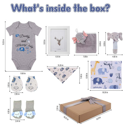 Rieltec Newborn Baby Boy Gift Set With Blanket And Essentials (photo 3)