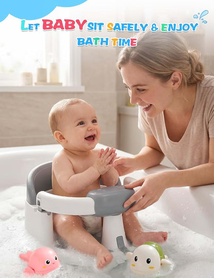 Baby Bath Seat with Suction Cups for 6-24 Months