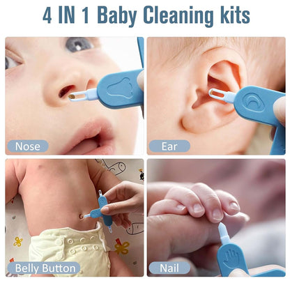 Baby 4-In-1 Nose, Nail & Ear Cleaner Tool With Travel Case