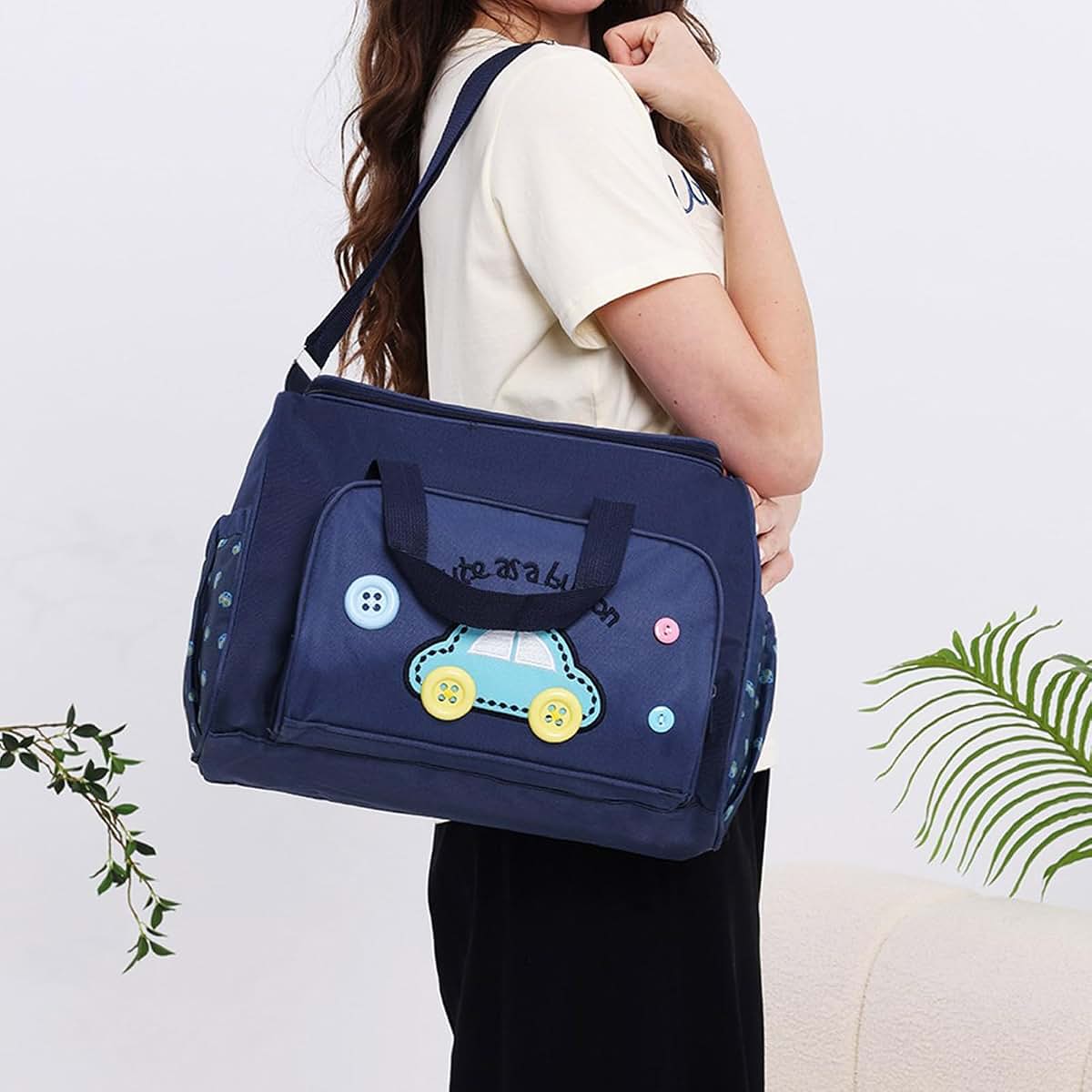 JAMIEKA 4Pcs Spacious Changing Bag Set, Storage Pockets, D (photo 3)