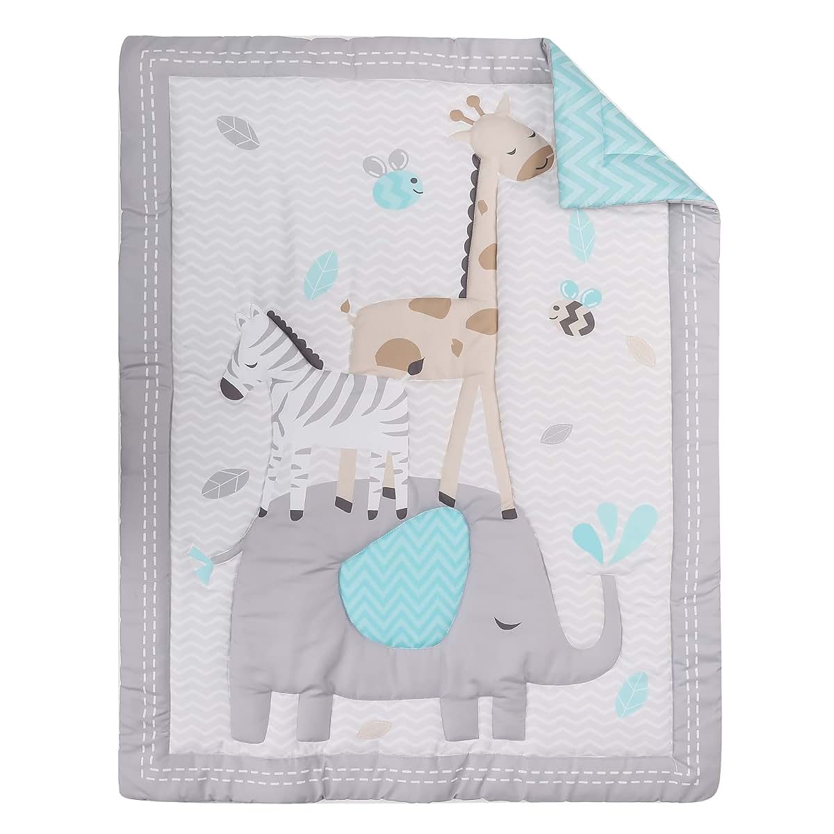 CribMATE 5-Piece Animal Theme Nursery Crib Bedding Set (photo 4)