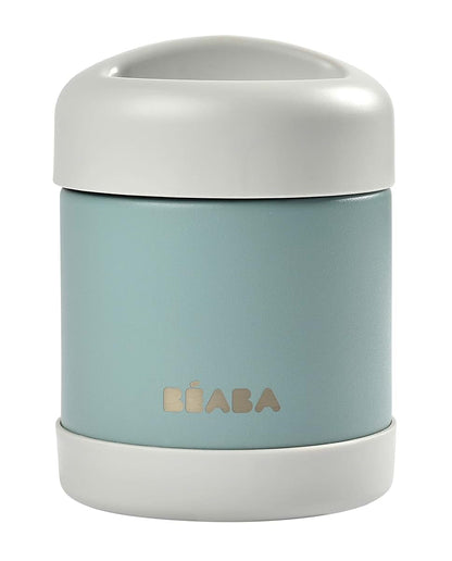 Béaba Stainless Steel Insulated Food Jar 10 Oz - Eucalyptus