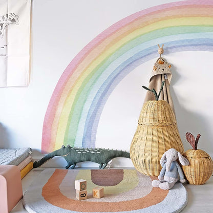 Funlife Rainbow Wall Mural Sticker for Nursery or Kids Room Decor