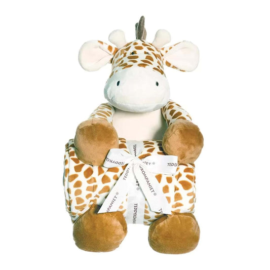 TriAction Toys Teddykompaniet Diinglisar Plush Giraffe And Blanket Set