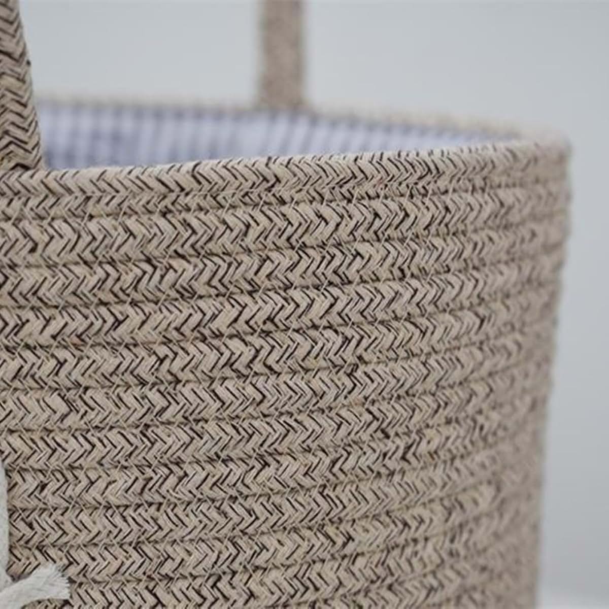 Weisuyuus Cotton Cloth Diaper Storage Basket With Compartments (photo 4)