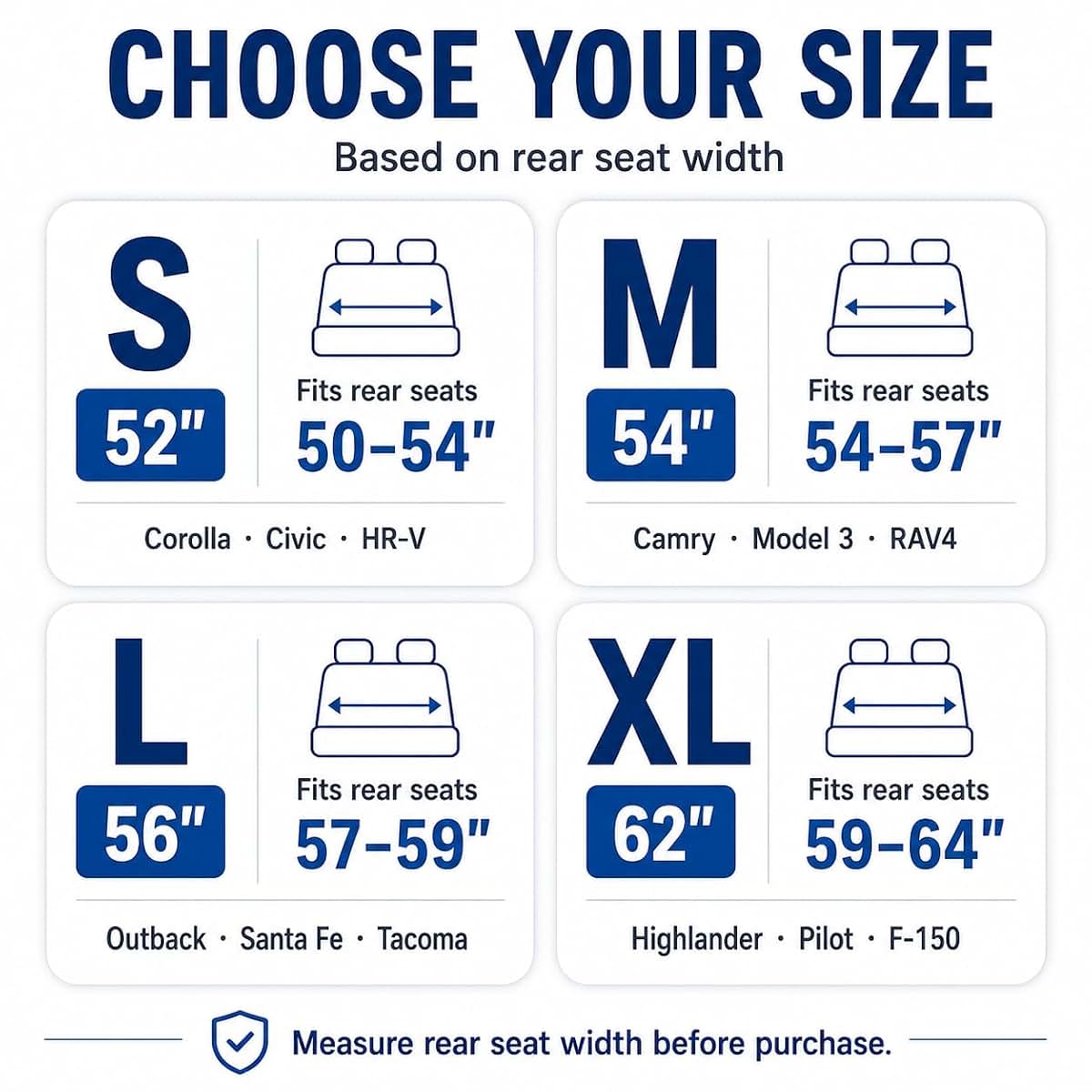 Dog Car Seat Cover Protector | Waterproof Back Seat Shield for SUVs