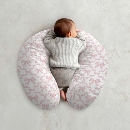Cstdyfrv Pink Ribbon Bows Nursing Pillow Cover for Standard Pillows (photo 4)