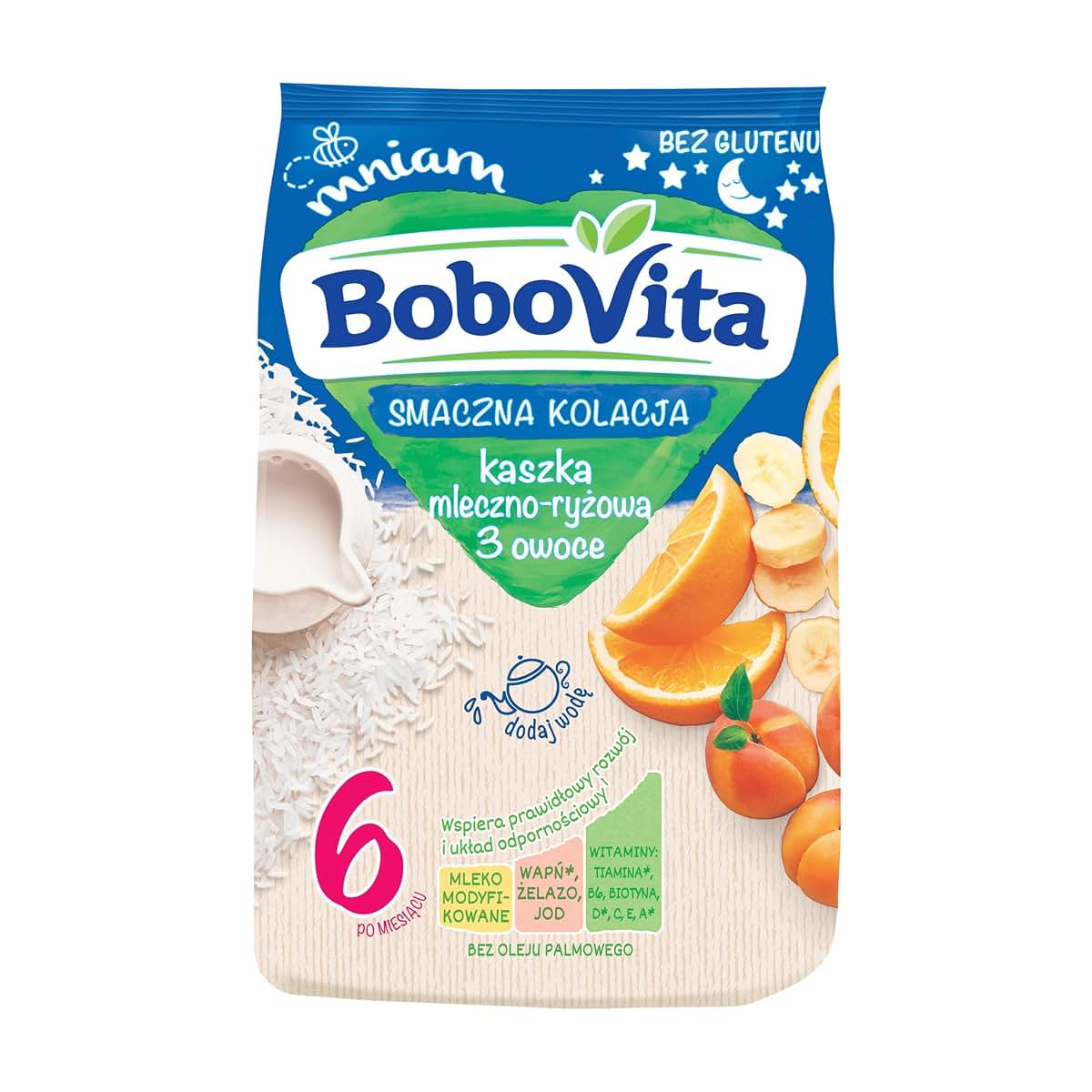 Bobovita Milk and Rice Gruel Multifruit for Babies (230g/8.1oz)