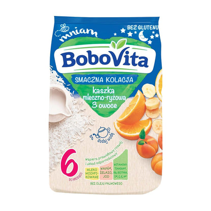 Bobovita Milk and Rice Gruel Multifruit for Babies (230g/8.1oz)