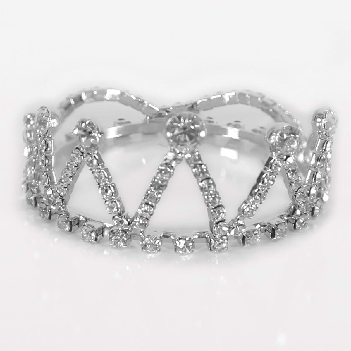 Stephan Baby Glitzy & Glamorous Mini Crown for Baby, Small Size, Crystal
