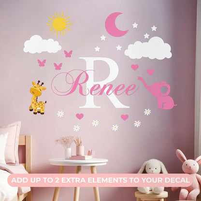 Cryptonite Custom Name Wall Decal For Baby Rooms