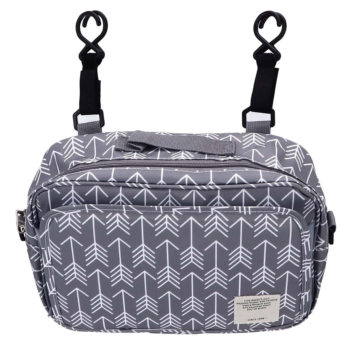 Fupi Fudax Diaper Caddy Tote Bag, Orderly Storage Portable Convenient Large Capacity Stroller Side Storage Bag for
