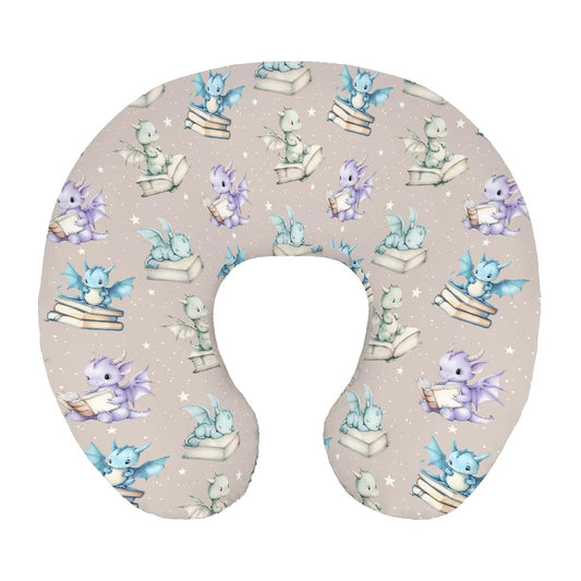 Wicbfdfv Dragon Book Nursing Pillow Cover, Stretchy Polyester Slipcover