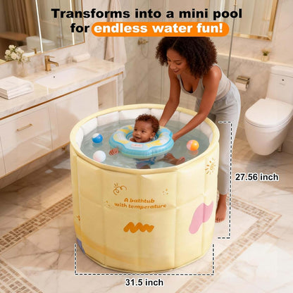 Portable Collapsible Bathtub for Kids Bathing