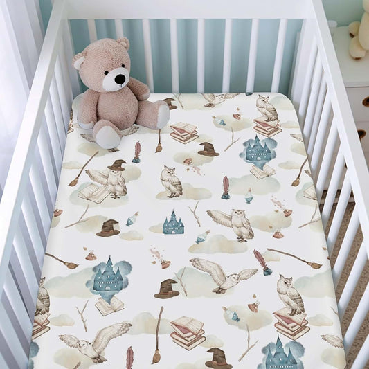 Kastlee Watercolor Owl Crib Sheet