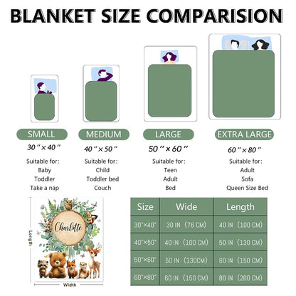Frrahmen Custom Blankets for Boys Girls, Personalized First Day of School Blankets for Daughter, Perfect for Newborn (photo 3)