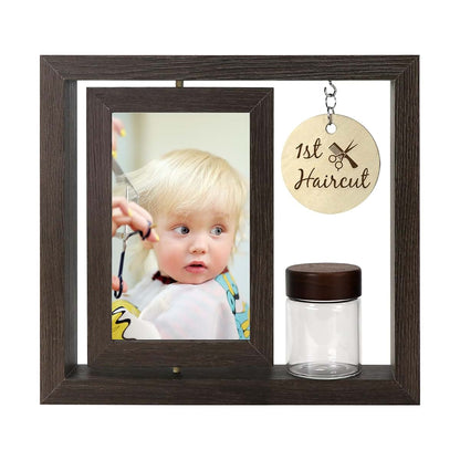 Liannan My First Haircut Keepsake Frame With Glass Hair Jar