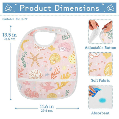 Infant and Toddler Bibs for Feeding and Drooling Protection