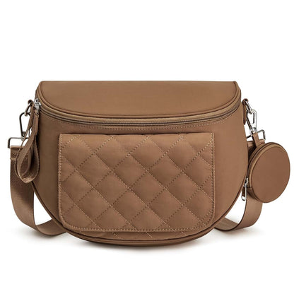 G4Free Small Diaper Bag with Portable Changing Pad, Nylon Crossbody Purse