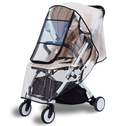 BabyOneStop Universal Stroller Rain Cover, Breathable Windproof Snowproof Weather Shield, 56x99cm