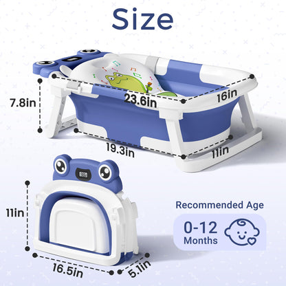 Bunwag Collapsible Baby Bathtub with Soft Cushion