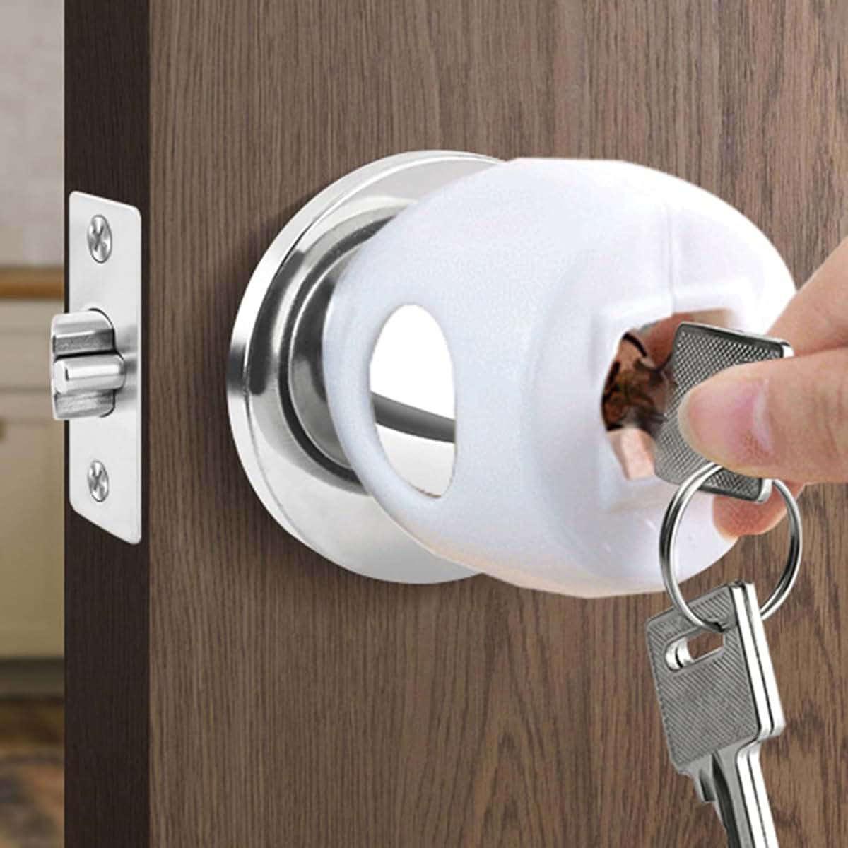 Baimoqi Door Handle Sleeve Round Lock Guard for Kids (photo 4)
