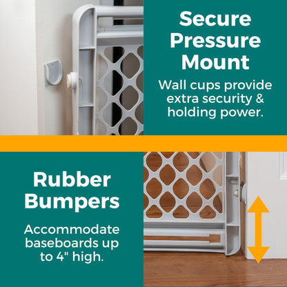 MYPET Universal Pet Gate Gray