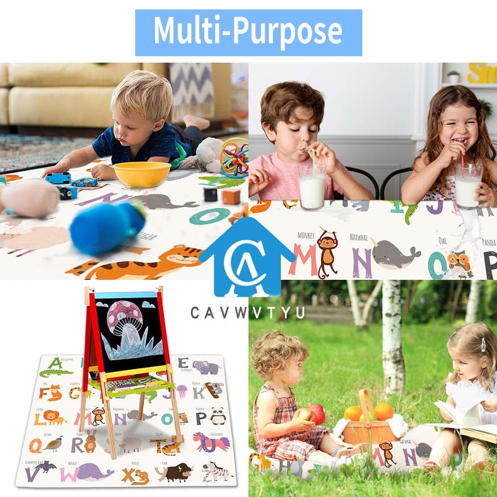 Cavwvtyu High Chair Splat Mat Waterproof Floor Protector