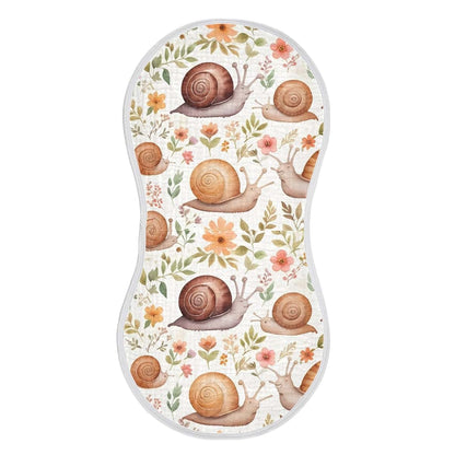 Hezely Lovely Snail Pattern Muslin Burp Cloths for Newborn Baby