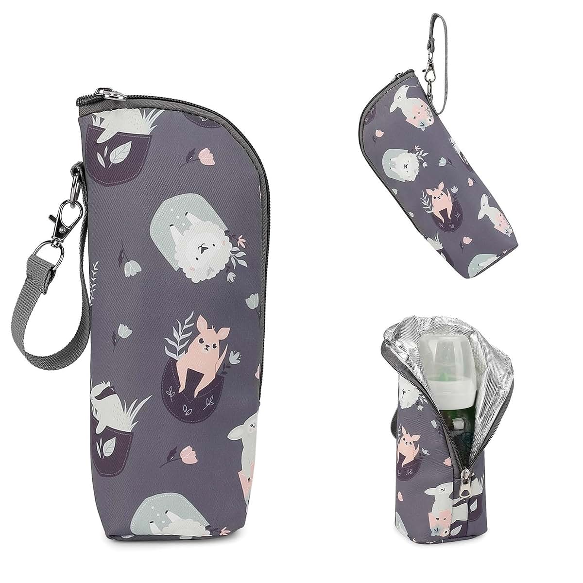 Ubxvamm Portable Baby Bottle Bag Travel Case with Insulated Designing Milk Bottle Organiser for Travel and Outdoor (photo 3)