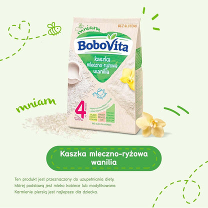 Bobovita Milk and Rice Gruel Vanilla for Babies (230g/8.1oz) (photo 2)