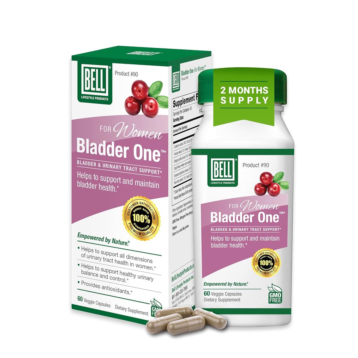 Bell Bladder One for Women – Bladder Control & Urinary Support, 60ct