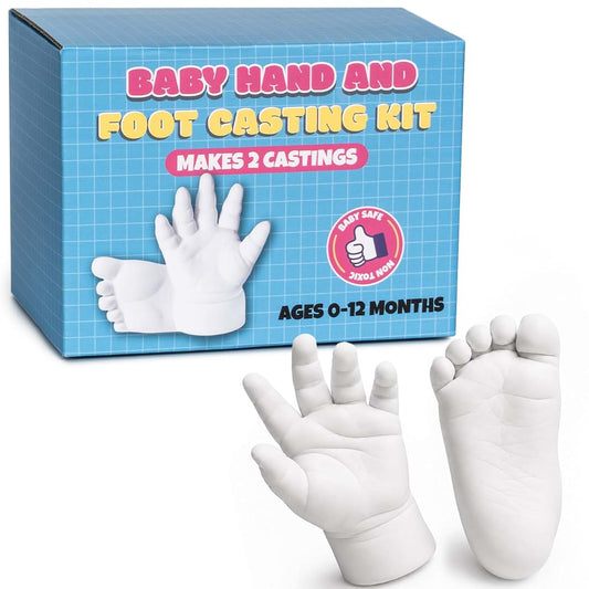 Ifeolo Baby Hand and Foot Casting Kit (2 Pack) - Wood