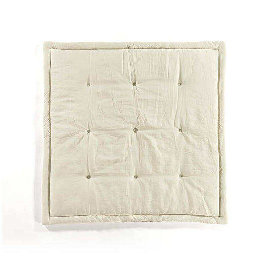 Lush Decor Baby Square with Border Play Mat, 36" x 36", Neutral