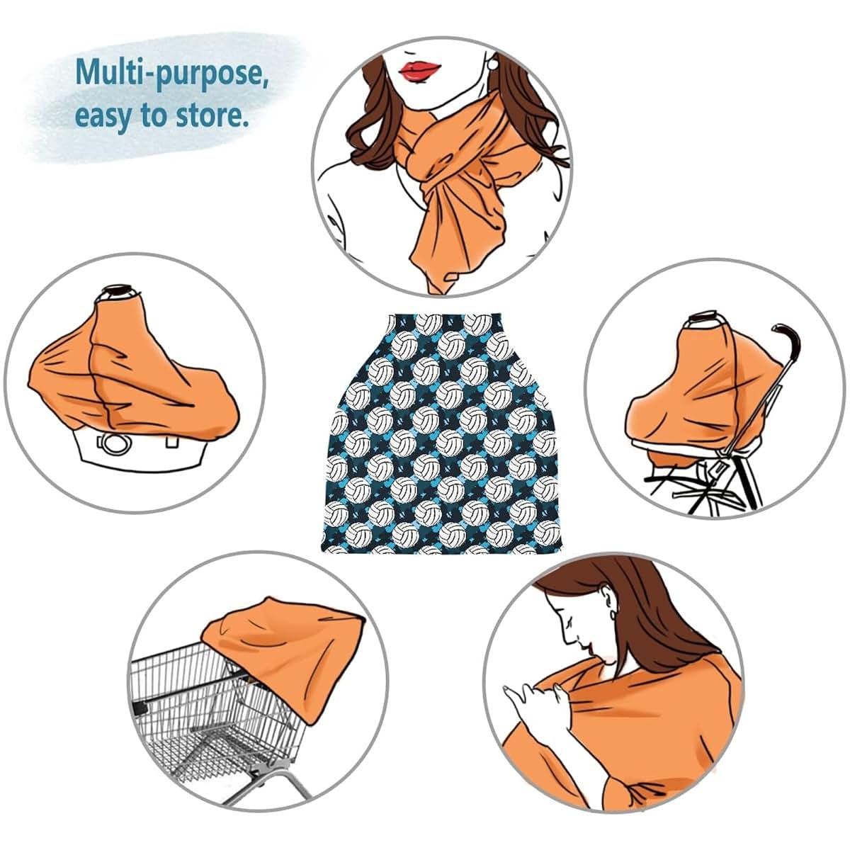 Stroller and Car Seat Canopy Cover | Elastic Multi-Use Baby Privacy Screen