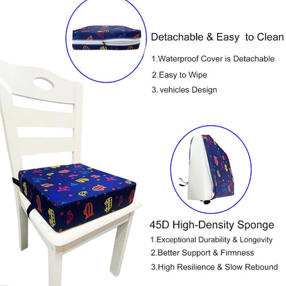 BabyOneStop Toddler Booster Seat with Double Straps and Non-Slip Bottom