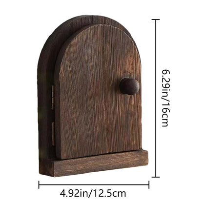Decorative Solid Wood Fairy Door Outlet Cover Plate
